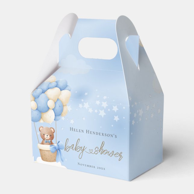 Bear Blue Balloons Geschenkschachtel (Vorderseite)