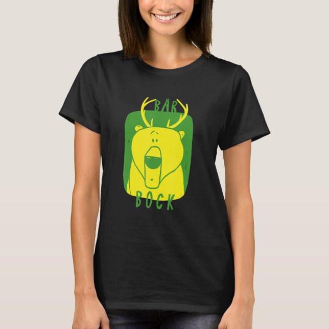 Bear Bock Bearbock Checked Bearbockt Politik Gre T-Shirt (Vorderseite)
