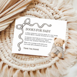 Bear Books for Baby Card Begleitkarte