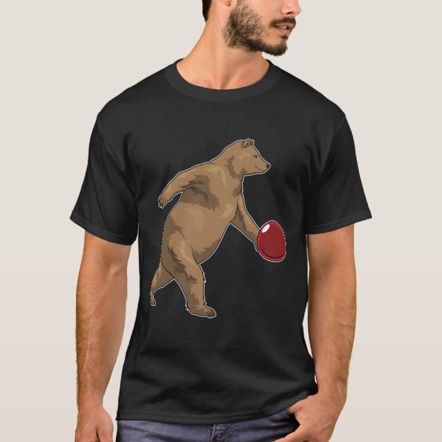 Bear Bowling Bowling T-Shirt (Vorderseite)