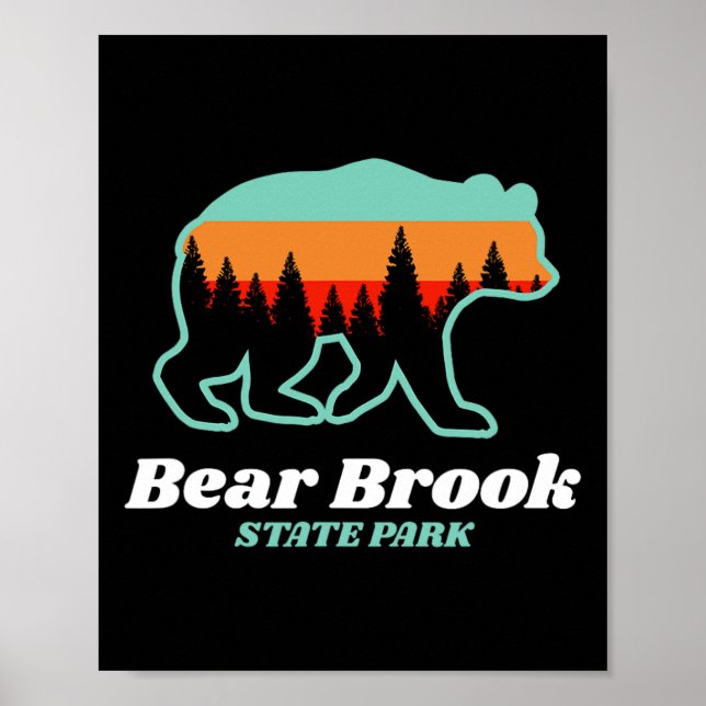 Bear Brook State Park New Hampshire Bear Mountains Poster (Vorne)