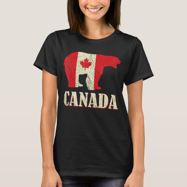 Bear Canada Day Proud Canadian Canada T-Shirt (Vorderseite)