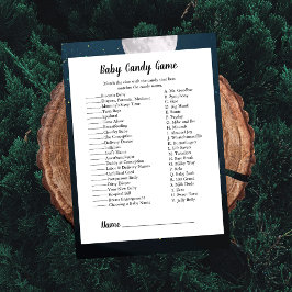 Bear Candy Match Baby Showspiel Einladung
