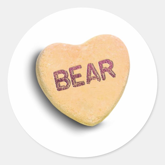 BEAR CANDY —.png Runder Aufkleber (Vorderseite)