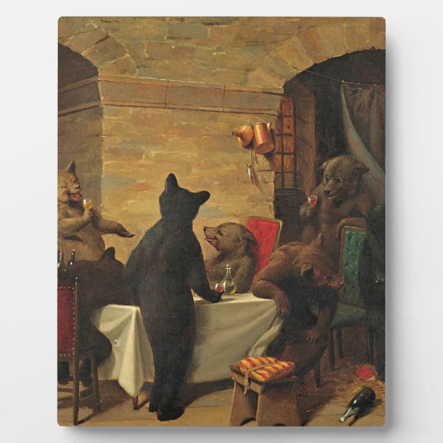 Bear Carousel von William Holbrook Bard Fotoplatte (Vorderseite)