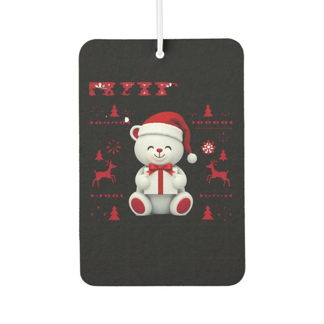 Bear Christmas Christmas (2) Autolufterfrischer (Vorderseite)