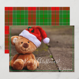 Bear Christmas Einladung