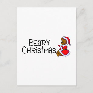 Bear Christmas Feiertagspostkarte