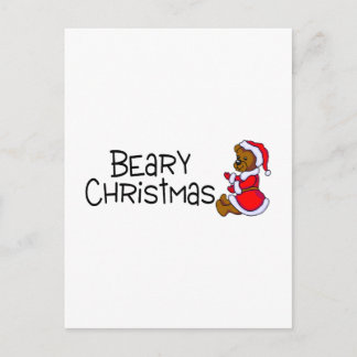 Bear Christmas Feiertagspostkarte