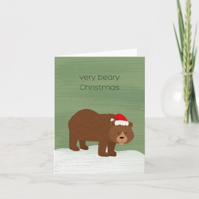 Bear Christmas Karte (Vorderseite)