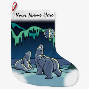 Bear Christmas Strumpf Custom Bären Cub Strumpf Großer Weihnachtsstrumpf