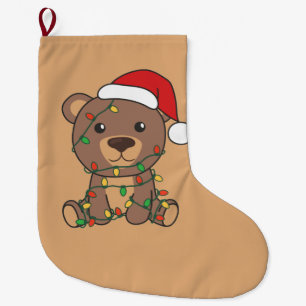Bear Christmas Winter Animals Bears Große Christma Großer Weihnachtsstrumpf