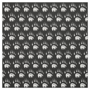 Bear Claw Fabric Tribal Bären Kunstwerk Stoff