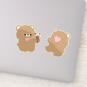 Bear Couple Aufkleber