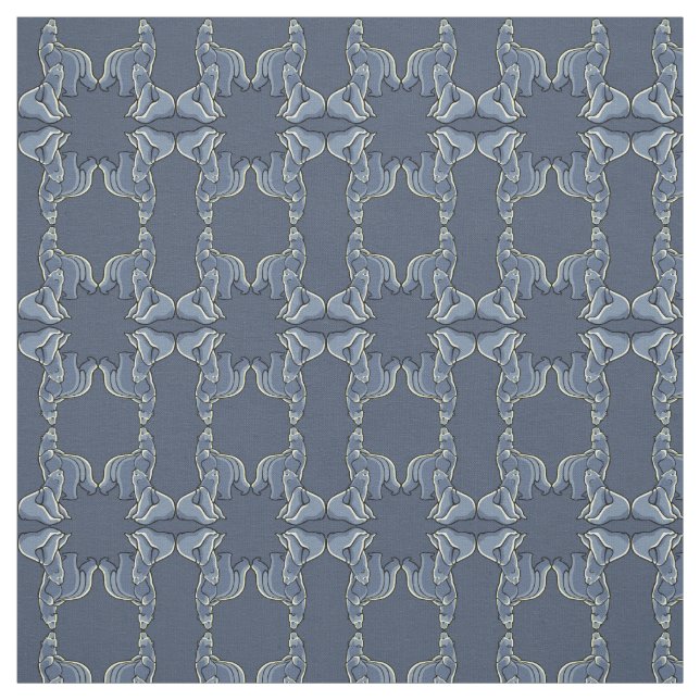 Bear Cub Fabric Polar Bear Cub Muster Stoff (Muster)