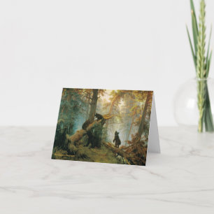 Bear Cubs Ivan Shishkin 1889 Vintag Cards Karte