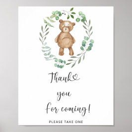 Bear \ Danke, dass Sie kommen Poster