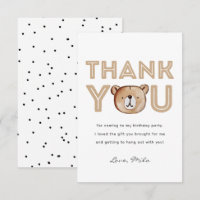 Bear Danke-Karte | Party Bären