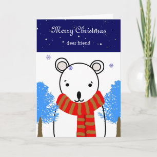 Bear Dear Friend Weihnachten
