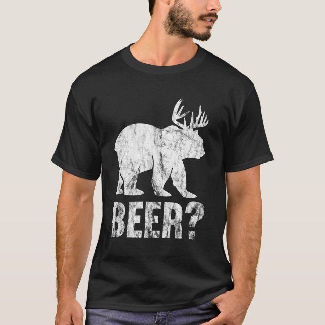 Bear Deer Beer T-Shirt (Vorderseite)