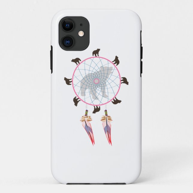 Bear Dream Catcher Case-Mate iPhone Hülle (Rückseite)