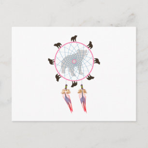 Bear Dream Catcher Postkarte