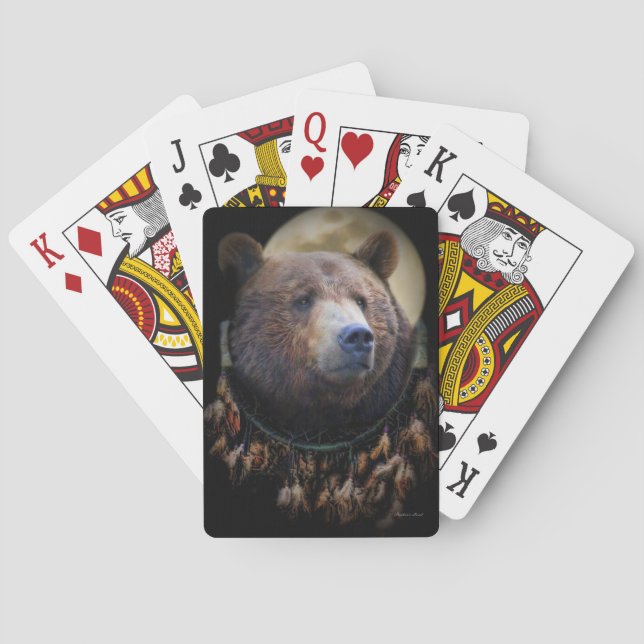 Bear Dreamcatch Playing Cards Spielkarten (Rückseite)