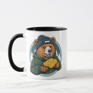 Bear Eating Cheese - Funny Anti Green Bay Wisconsi Tasse