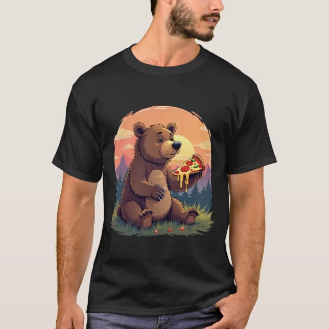 Bear Ess Pizza T-Shirt (Vorderseite)