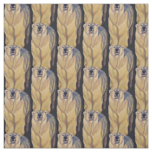 Bear Fabric Polar Bären Art Fabric Customizable Stoff