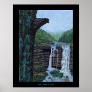 Bear Falls Art Print Poster