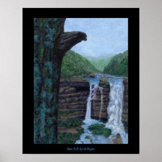 Bear Falls Art Print Poster