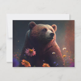 Bear-Fleur-Postkarten Postkarte
