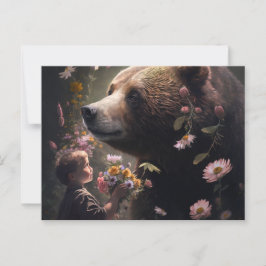 Bear-Fleur-Postkarten Postkarte