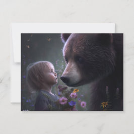 Bear-Fleur-Postkarten Postkarte