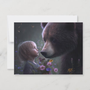 Bear-Fleur-Postkarten Postkarte
