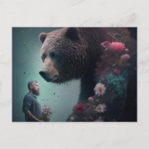 Bear-Fleur-Postkarten