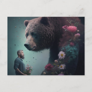 Bear-Fleur-Postkarten Postkarte