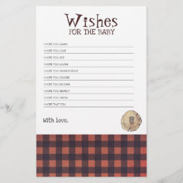 Bear Foot Print Lumberjack Themed Baby Showspiel