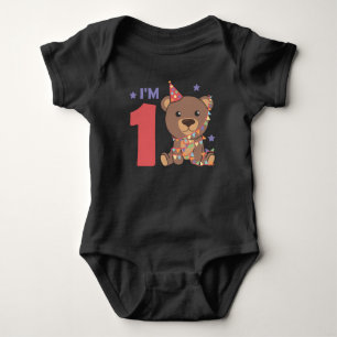 Bear For The First Birthday For Children 1 Year Ba Baby Strampler