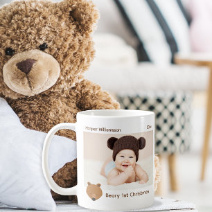 Bear Foto Baby First Christmas Kaffeetasse