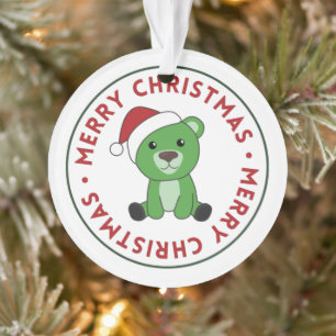 Bear Frohe Weihnachts Winter Tiere Bears Ornament