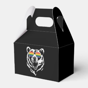Bear Gay LGBTQ Rainbow Sunglasses Pride Flag Geschenkschachtel