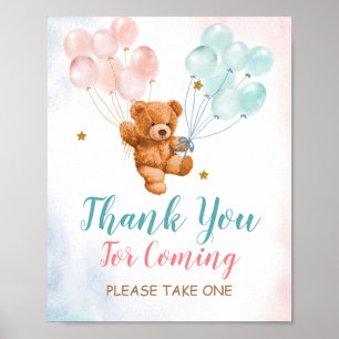 Bear Gender Reveal Vielen Dank für Ihr Interesse a Poster