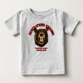 Bear “Generations Strong” Custom Family Reunion Baby T-shirt