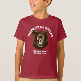 Bear “Generations Strong” Custom Family Reunion T-Shirt