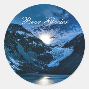 Bear Glacier Classic Round Sticker
