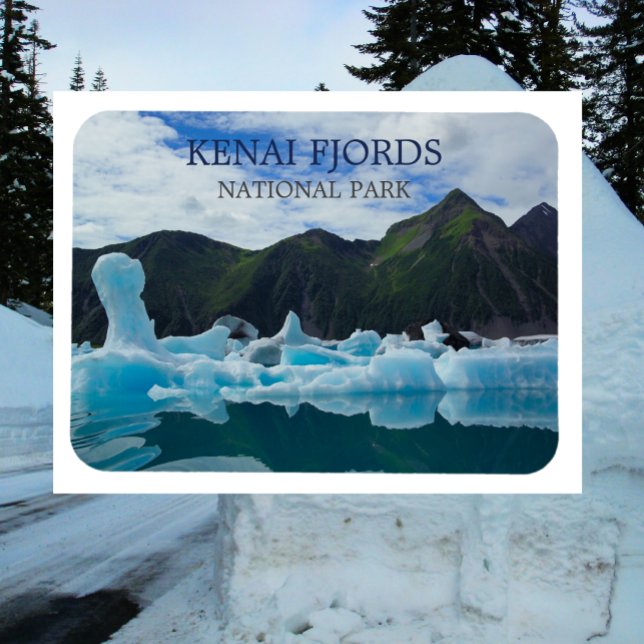 Bear Glacier Icebergs, Kenai Fjords National Park Magnet (Von Creator hochgeladen)