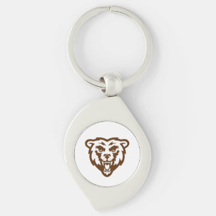 Bear Grizzly Brown Rustic Woodland Folk Animes Schlüsselanhänger