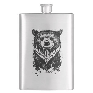 Bear Grizzly Wild Animal Nature Illustration Art Flachmann